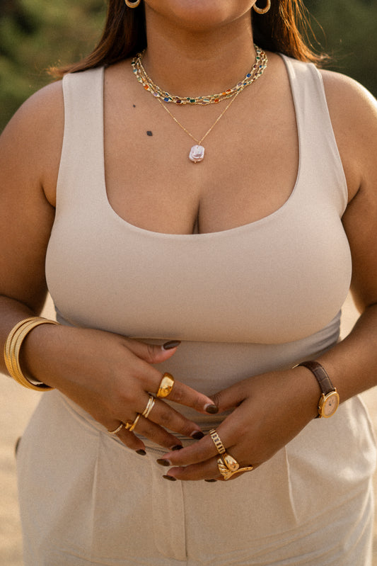 Pink Baroque Pearl Necklace