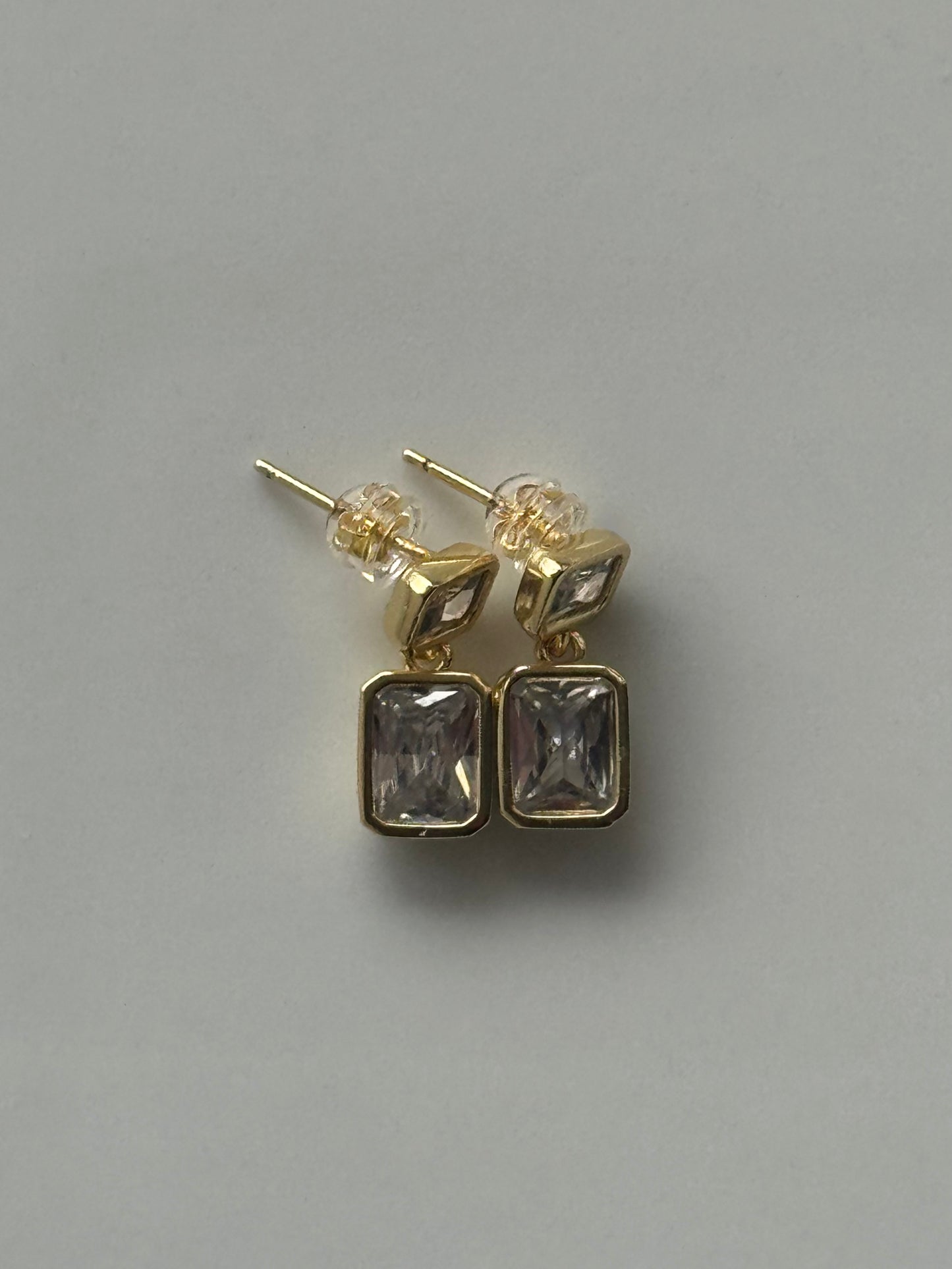 Bezel Drop earring